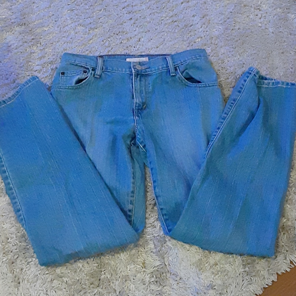 Levi's 550 relaxed fit tapered stretch 5 pocket blue jean classic style 6L EUC…